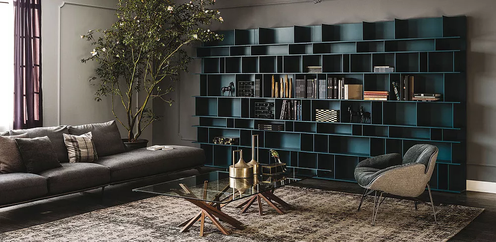 Книжный шкаф Cattelan Italia Wally blue (Италия)