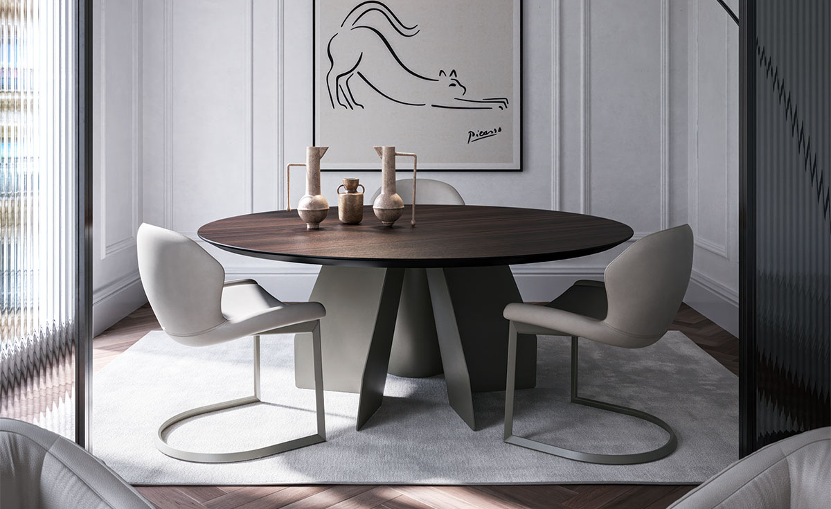 Стол обеденный Cattelan Italia Senator круглый (Италия)