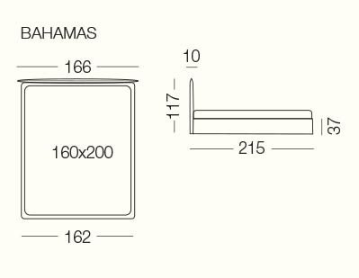 Кровать Milano Bedding Bahamas 2 Кровать Milano Bedding Bahamas (Италия) 2