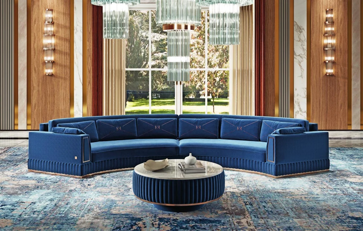Диван Keoma Luxury Dante Circolare blue (Италия)