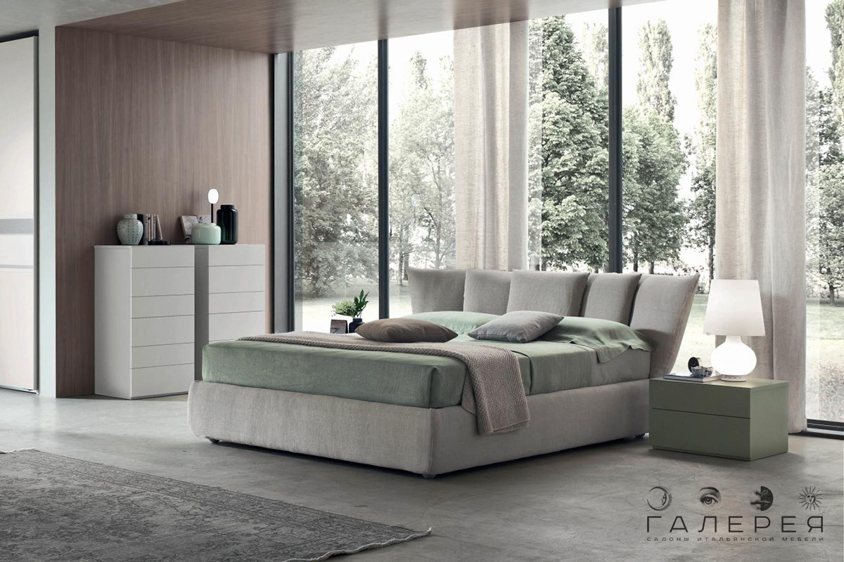 Кровать Maronese / ACF Ninfea серая (Италия)