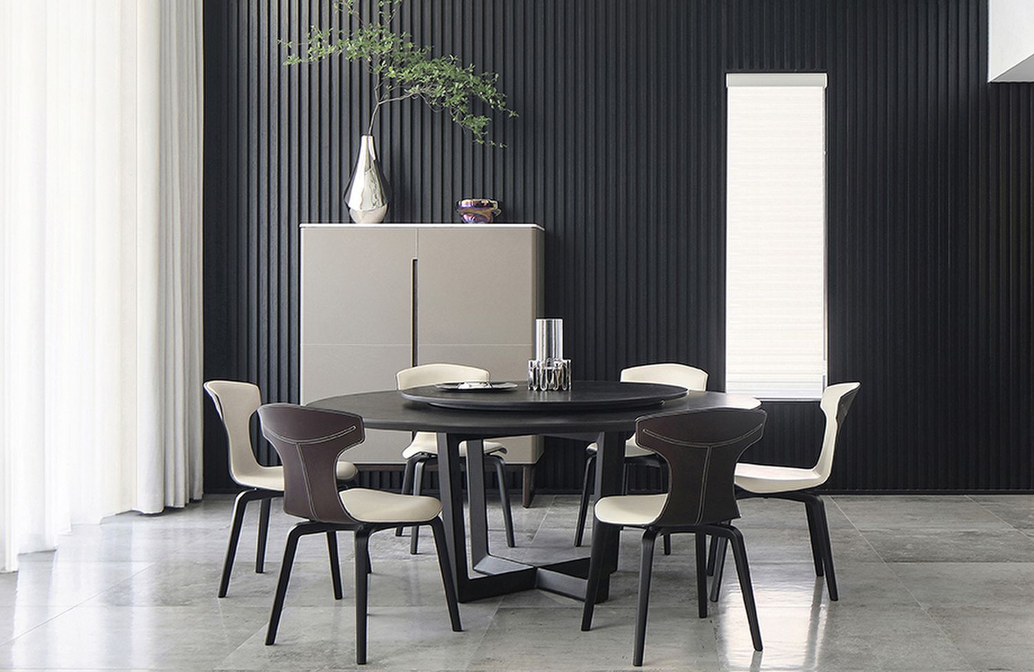 Обеденный стол Poltrona Frau Bolero Lazy Susan (Италия)