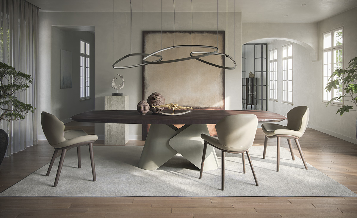 Стол обеденный Cattelan Italia Skyline Wood Стол обеденный Cattelan Italia Skyline Wood (Италия)