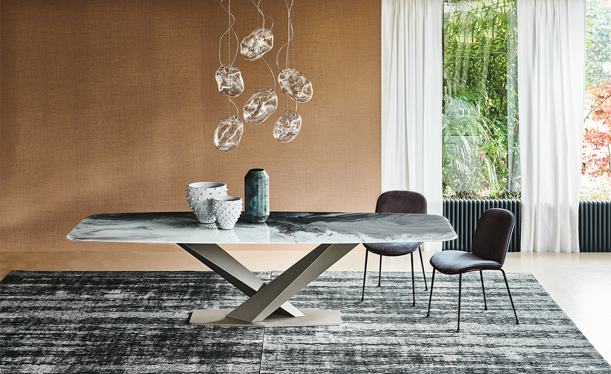 Стол обеденный Cattelan Italia Stratos Crystalart (Италия)