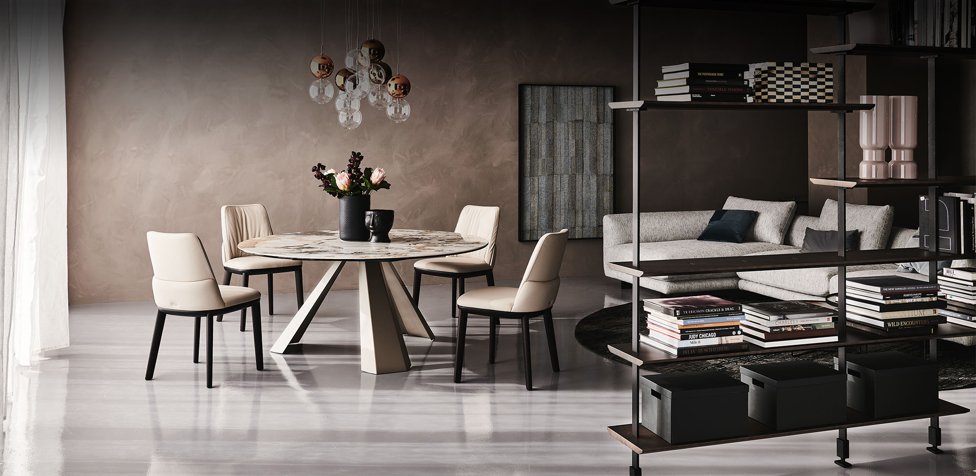 Стол обеденный Cattelan Italia Eliot Keramik Round Стол обеденный Cattelan Italia Eliot Keramik Round (Италия)