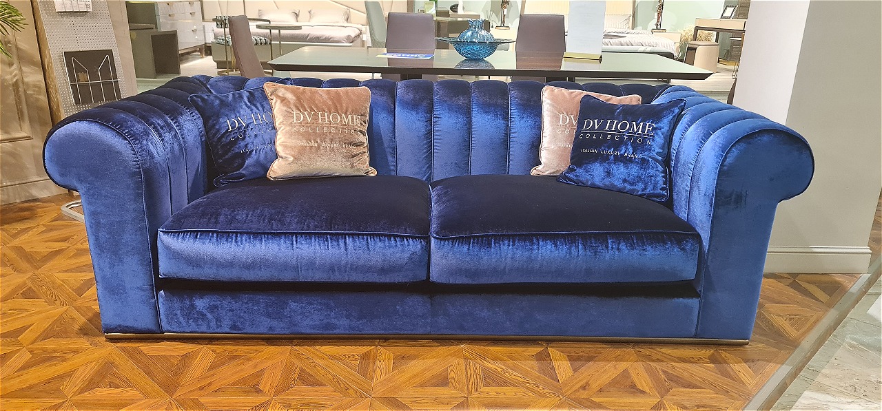 Диван DV Home Kent синий Диван DV Home Kent синий (Италия)