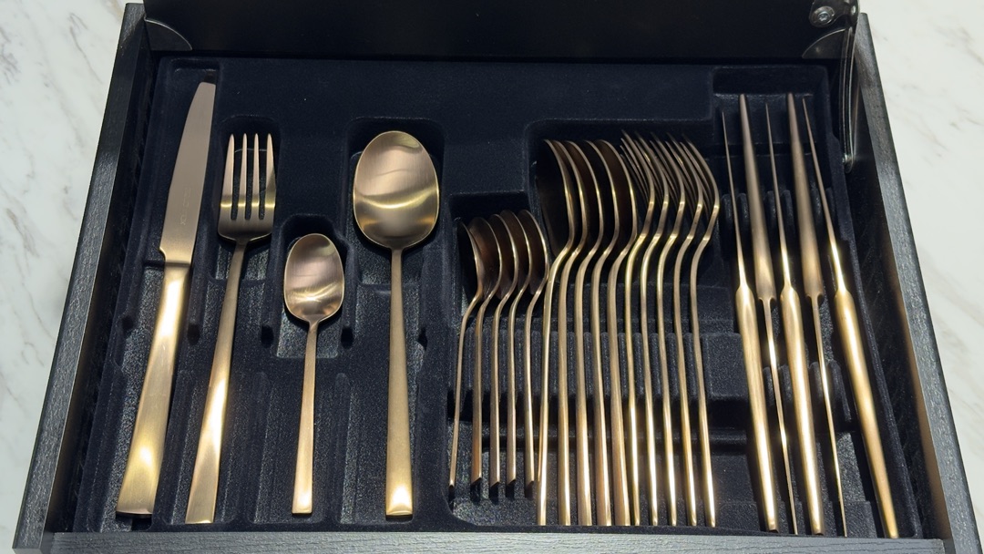 Столовые приборы (24 шт.) Belo Inox TOUCH mate bronze 49-50 Столовые приборы (24 шт.) Belo Inox TOUCH mate bronze 49-50 (Португалия)