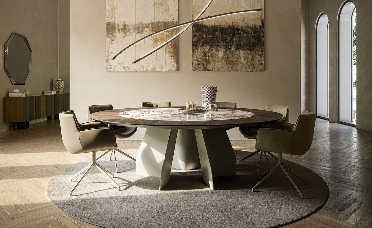 Стол Cattelan Italia Senator Ker-Wood Round (Италия)