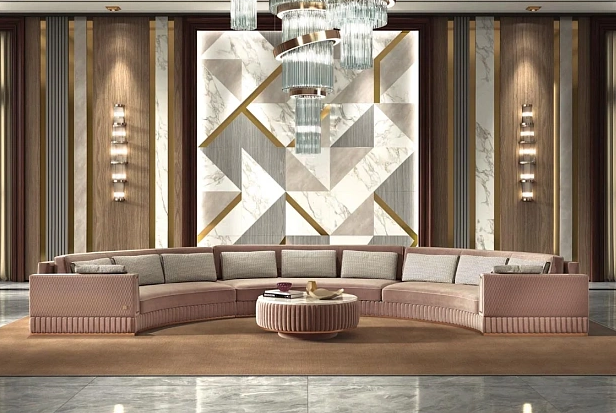 Диван Keoma Luxury Dante Circolare brown Диван Keoma Luxury Dante Circolare brown