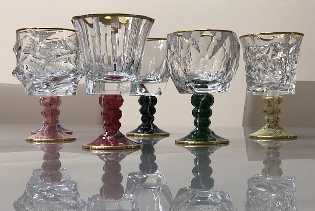 Набор бокалов Vetrerie di Empoli Marble 2 Набор бокалов Vetrerie di Empoli Marble (Италия) 2