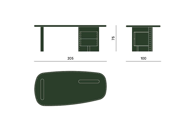 Стол письменный Carpanese Linea D 3 Стол письменный Carpanese Linea D (Италия) 3