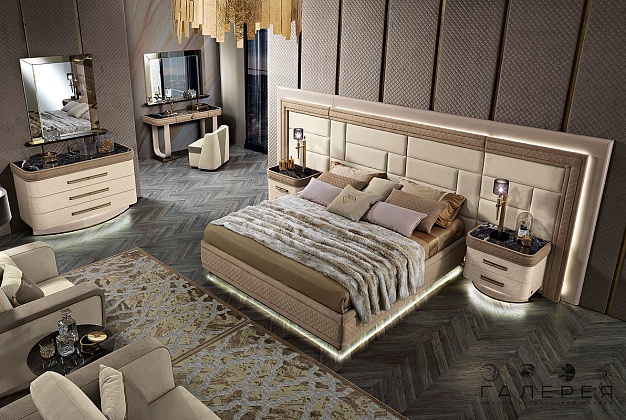 Спальня Mobilpiu Luxury Diamond 1 Спальня Mobilpiu Luxury Diamond (Италия) 1