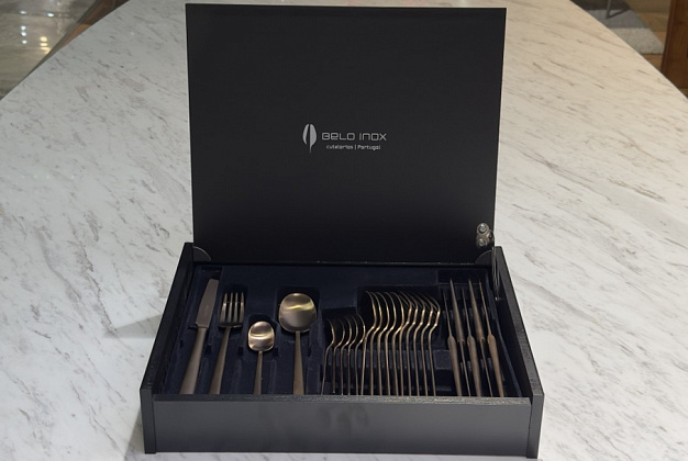 Столовые приборы (24 шт.) Belo Inox TOUCH mate bronze 49-50 2 Столовые приборы (24 шт.) Belo Inox TOUCH mate bronze 49-50 (Португалия) 2