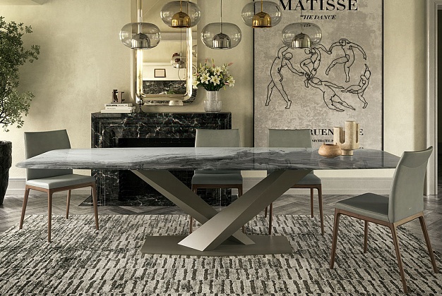 Стол обеденный Cattelan Italia Stratos Crystalart 2 Стол обеденный Cattelan Italia Stratos Crystalart (Италия) 2
