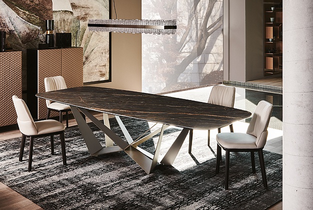 Стол обеденный Cattelan Italia Skorpio Keramik 6 Стол обеденный Cattelan Italia Skorpio Keramik (Италия) 6