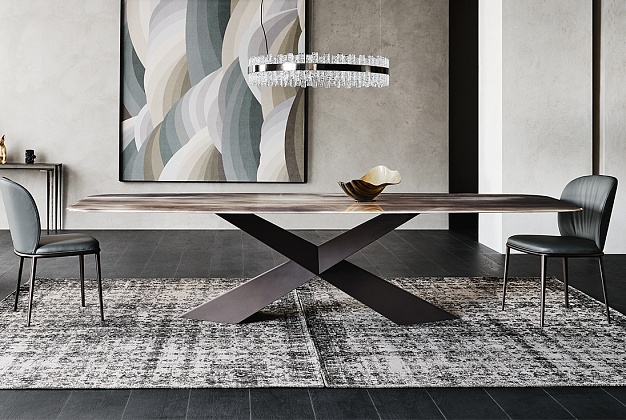 Стол обеденный Cattelan Italia Tyron Crystalart 2 Стол обеденный Cattelan Italia Tyron Crystalart (Италия) 2