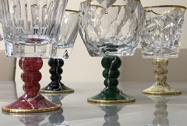 Набор бокалов Vetrerie di Empoli Marble 8 Набор бокалов Vetrerie di Empoli Marble (Италия) 8