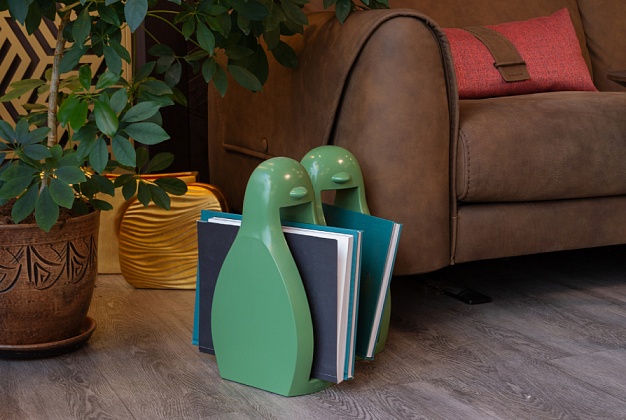 Подставка для книг Slide Koko Book Green 1 Подставка для книг Slide Koko Book Green (Италия) 1