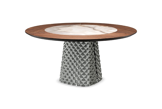 Стол обеденный Cattelan Italia Atrium Ker-Wood Round 1 Стол обеденный Cattelan Italia Atrium Ker-Wood Round (Италия) 1