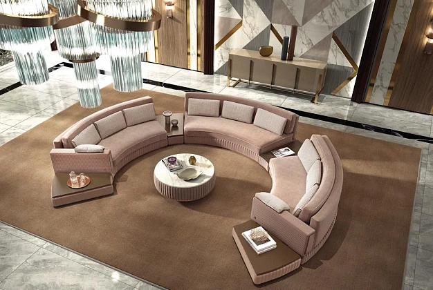 Диван Keoma Luxury Dante Circolare brown 2 Диван Keoma Luxury Dante Circolare brown (Италия) 2