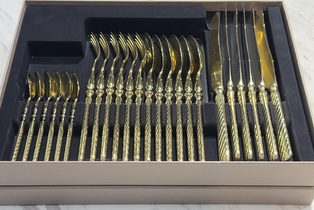 Столовые приборы (24 шт.) Herdmar SOBOR CHAMPAGNE 89 2 Столовые приборы (24 шт.) Herdmar SOBOR CHAMPAGNE 89 (Португалия) 2