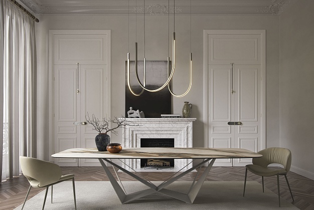 Стол обеденный Cattelan Italia Skorpio Keramik 11 Стол обеденный Cattelan Italia Skorpio Keramik (Италия) 11