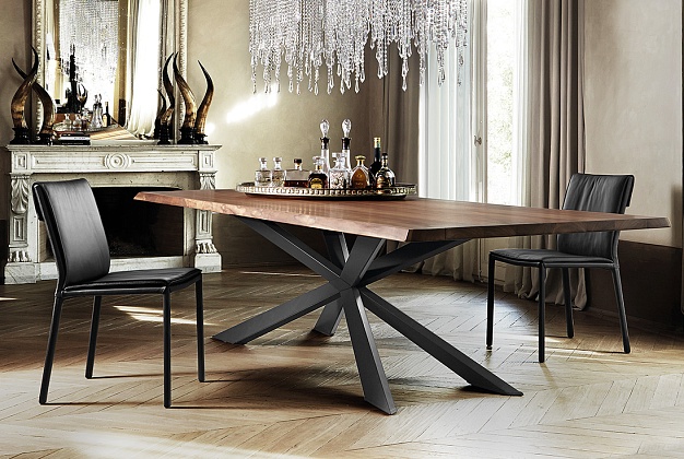 Стол обеденный Cattelan Italia Spyder Wood 2 Стол обеденный Cattelan Italia Spyder Wood (Италия) 2