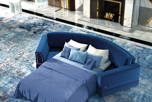 Диван Keoma Luxury Dante Circolare blue 3 Диван Keoma Luxury Dante Circolare blue (Италия) 3
