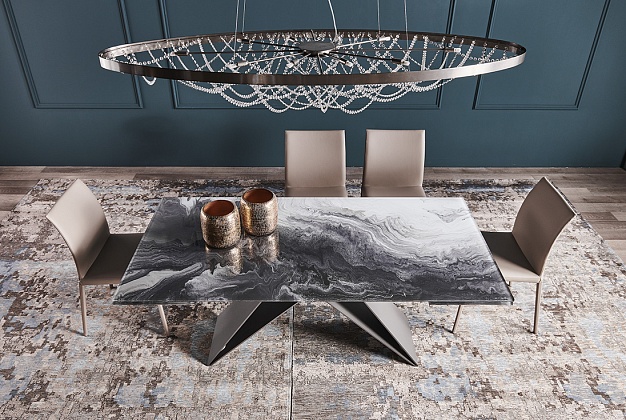 Стол обеденный Cattelan Italia Premier Crystalart Drive 6 Стол обеденный Cattelan Italia Premier Crystalart Drive (Италия) 6