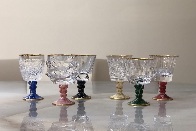 Набор бокалов Vetrerie di Empoli Marble 6 Набор бокалов Vetrerie di Empoli Marble (Италия) 6