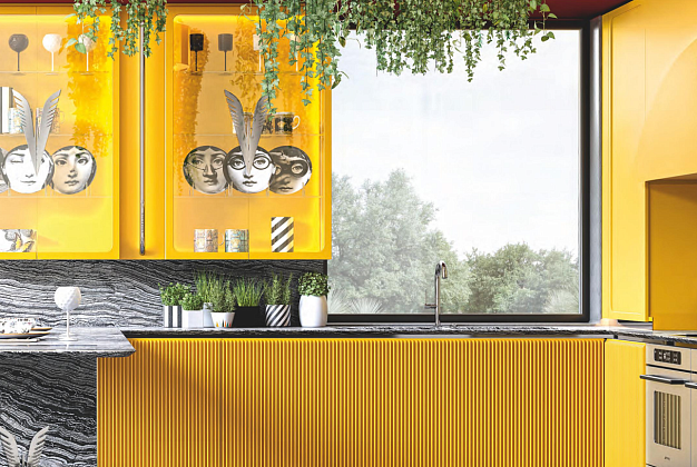 Кухня Altamoda Giallo Zafferano 2 Кухня Altamoda Giallo Zafferano (Италия) 2