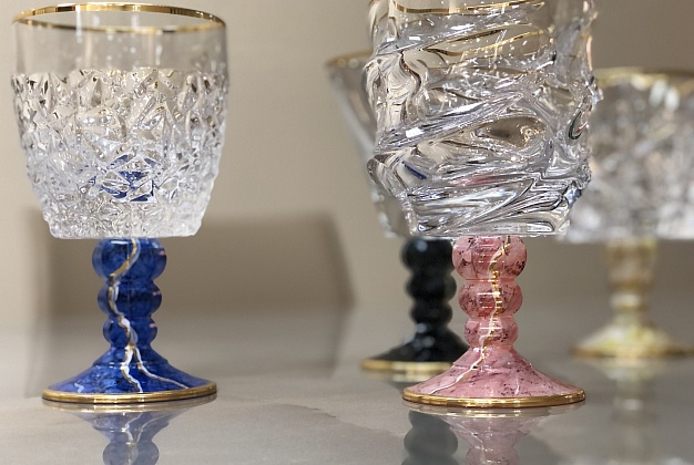 Набор бокалов Vetrerie di Empoli Marble 7 Набор бокалов Vetrerie di Empoli Marble (Италия) 7