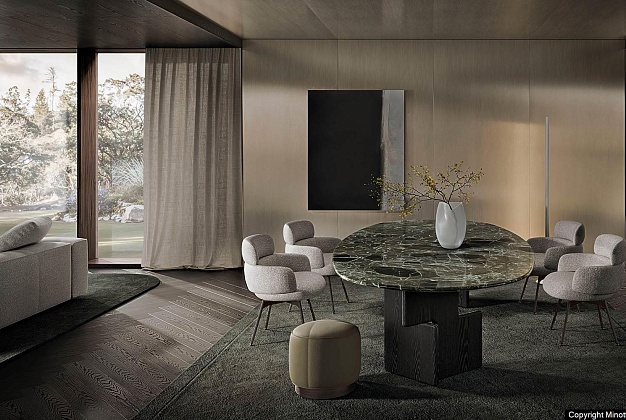 Стол обеденный Minotti Nico 3 Стол обеденный Minotti Nico (Италия) 3