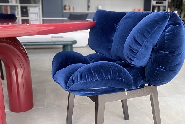 Стул Edra Blue Velvet 2 Стул Edra Blue Velvet (Италия) 2