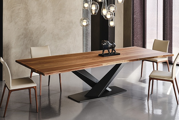 Стол обеденный Cattelan Italia Stratos Wood 2 Стол обеденный Cattelan Italia Stratos Wood (Италия) 2