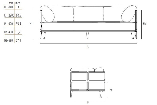 Диван Wiener GTV Design Promenade 2 Диван Wiener GTV Design Promenade (Италия) 2