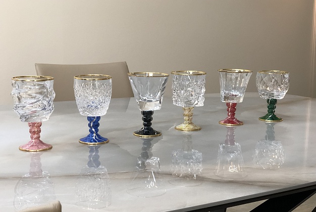 Набор бокалов Vetrerie di Empoli Marble 5 Набор бокалов Vetrerie di Empoli Marble (Италия) 5