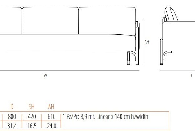 Диван Wiener GTV Design Jannis 3 Диван Wiener GTV Design Jannis (Италия) 3