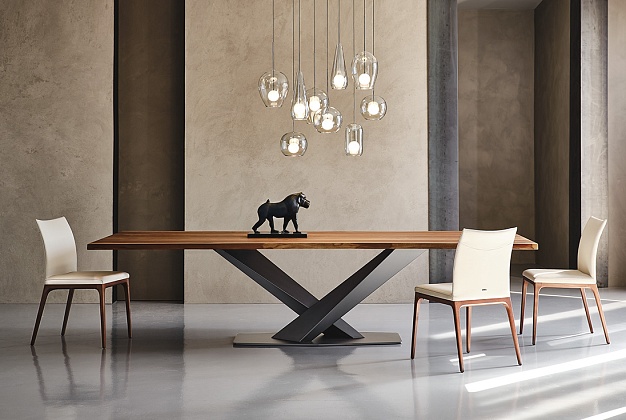 Стол обеденный Cattelan Italia Stratos Wood 1 Стол обеденный Cattelan Italia Stratos Wood (Италия) 1