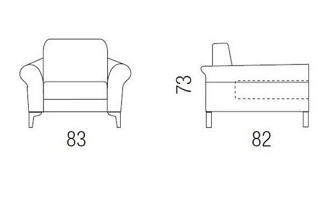 Кресло Milano Bedding Greta 2 Кресло Milano Bedding Greta (Италия) 2