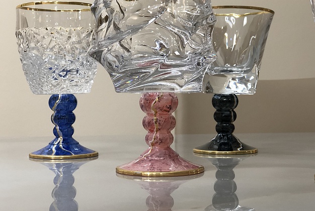 Набор бокалов Vetrerie di Empoli Marble 9 Набор бокалов Vetrerie di Empoli Marble (Италия) 9