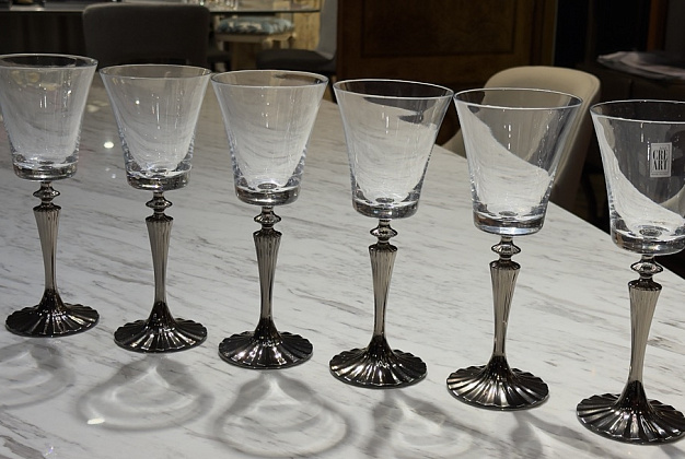 Набор бокалов для вина (6 шт.) Cre Art PLAT STEMWARE 2 Набор бокалов для вина (6 шт.) Cre Art PLAT STEMWARE (Италия) 2
